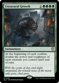Unnatural Growth — Commander: Bloomburrow