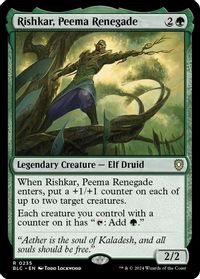 Rishkar, Peema Renegade — Commander: Bloomburrow