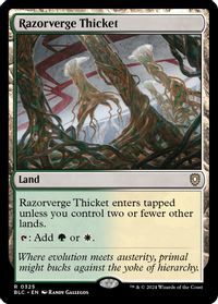 Razorverge Thicket — Commander: Bloomburrow