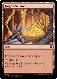 Forgotten Cave — Commander: Bloomburrow