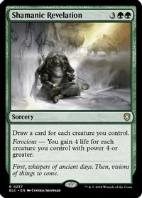 Shamanic Revelation — Commander: Bloomburrow