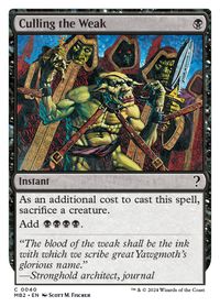 Culling the Weak (White Border) — Mystery Booster 2