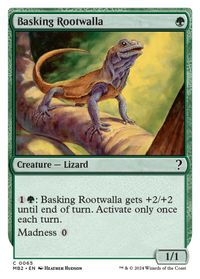 Basking Rootwalla (White Border) — Mystery Booster 2