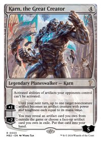 Karn, the Great Creator (White Border) — Mystery Booster 2