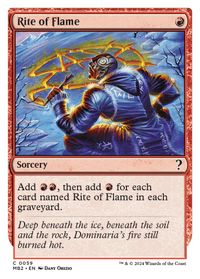 Rite of Flame (White Border) — Mystery Booster 2
