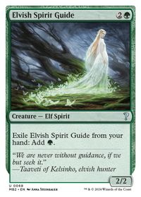 Elvish Spirit Guide (White Border) — Mystery Booster 2