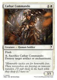 Cathar Commando (White Border) — Mystery Booster 2