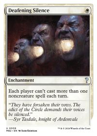 Deafening Silence (White Border) — Mystery Booster 2