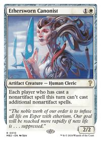 Ethersworn Canonist (White Border) — Mystery Booster 2