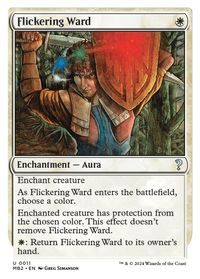 Flickering Ward (White Border) — Mystery Booster 2