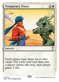 Temporary Truce (White Border) — Mystery Booster 2