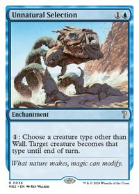 Unnatural Selection (White Border) — Mystery Booster 2
