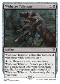 Wishclaw Talisman (White Border) — Mystery Booster 2