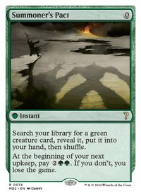 Summoner's Pact (White Border) — Mystery Booster 2