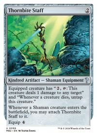 Thornbite Staff (White Border) — Mystery Booster 2