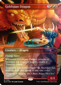 Goldspan Dragon (Rainbow Foil) — Secret Lair Drop Series