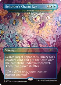 Beholder's Charm Ray - Bribery (Rainbow Foil) — Secret Lair Drop Series