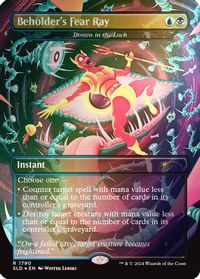 Beholder's Fear Ray - Drown in the Loch (Rainbow Foil) — Secret Lair Drop Series