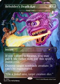 Beholder's Death Ray - Snuff Out (Rainbow Foil) — Secret Lair Drop Series