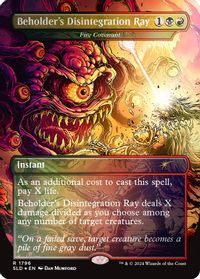 Beholder's Disintegration Ray - Fire Covenant (Rainbow Foil) — Secret Lair Drop Series