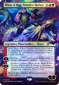 Minsc & Boo, Timeless Heroes (Rainbow Foil) — Secret Lair Drop Series