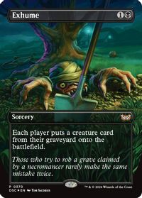 Exhume (Borderless) — Commander: Duskmourn: House of Horror