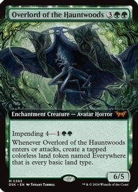 Overlord of the Hauntwoods (Extended Art) — Duskmourn: House of Horror