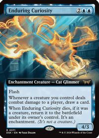 Enduring Curiosity (Extended Art) — Duskmourn: House of Horror