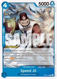 Speed Jil — Two Legends Pre-Release Cards