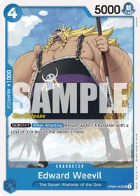 Edward Weevil — Two Legends Pre-Release Cards
