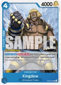 Kingdew — Two Legends Pre-Release Cards
