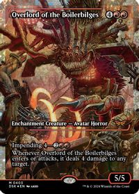 Overlord of the Boilerbilges (Showcase) (Fracture Foil) — Duskmourn: House of Horror