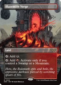 Blazemire Verge (Borderless) — Duskmourn: House of Horror