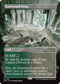 Hushwood Verge (Borderless) — Duskmourn: House of Horror