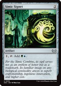 Simic Signet — Commander: Duskmourn: House of Horror