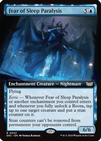 Fear of Sleep Paralysis (Extended Art) — Commander: Duskmourn: House of Horror