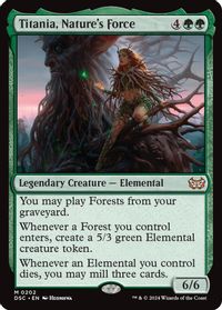 Titania, Nature's Force — Commander: Duskmourn: House of Horror