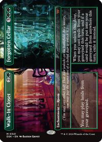 Walk-In Closet // Forgotten Cellar (Borderless) — Duskmourn: House of Horror