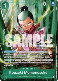 Kouzuki Momonosuke (CS 2024 Celebration Pack) — One Piece Promotion Cards