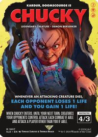 Chucky - Kardur, Doomscourge — Secret Lair Drop Series