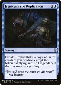 Irenicus's Vile Duplication — The List Reprints