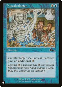 Miscalculation — The List Reprints