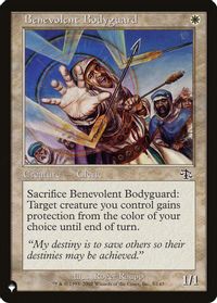 Benevolent Bodyguard — The List Reprints