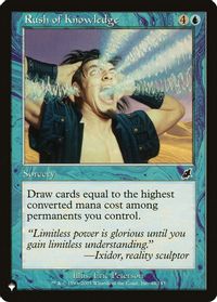 Rush of Knowledge — The List Reprints