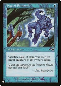 Seal of Removal — The List Reprints