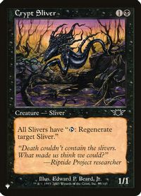 Crypt Sliver — The List Reprints