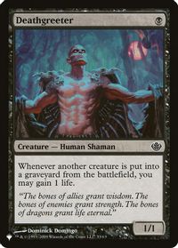 Deathgreeter — The List Reprints