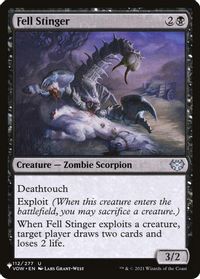 Fell Stinger — The List Reprints