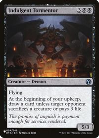 Indulgent Tormentor — The List Reprints