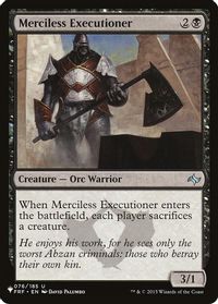 Merciless Executioner — The List Reprints